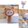 Cute Cartoon Plush Toy Pendant Soft Keychain Doll Adorable Keyring For Bags