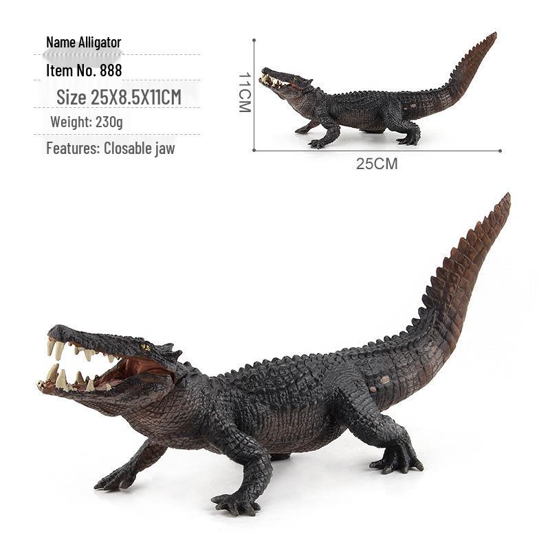 Multistyle PVC Crocodile Wildlife Model Static Ornament
