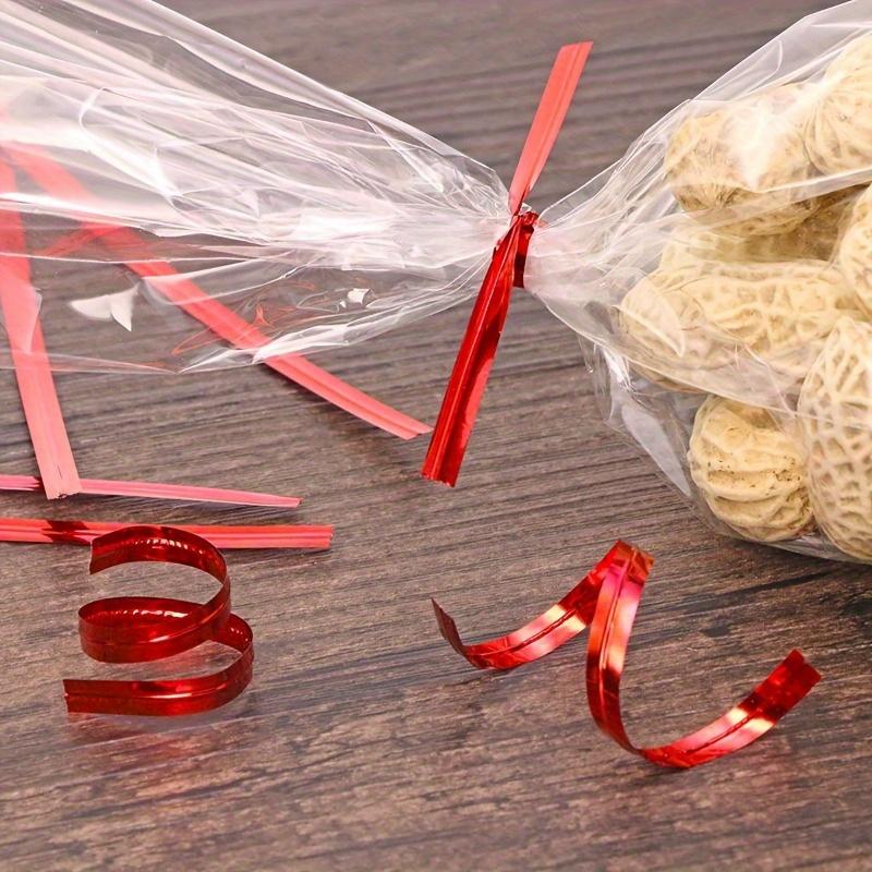Metal Twisted Zip Ties Are Perfect for Sealing Plastic Bags, Rope Gift Ties, Bread and Food Packaging Tapes, and Bakery Supplies
