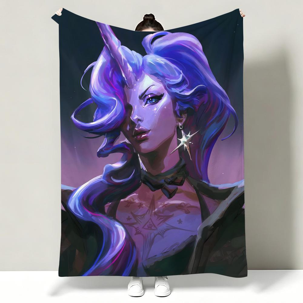 Game D-Deadlock Throw Soft Warm Flannel Throw Blanket, Multi-use for Sofa Bed Office Nap