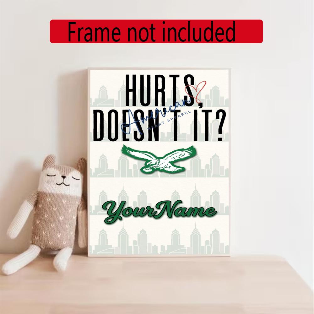 Philadelphia Eagles Customize Your Name Diamond Painting Round Diamond Diy Frameless Holiday Artwork Suitable For Home Office Wall Decoration