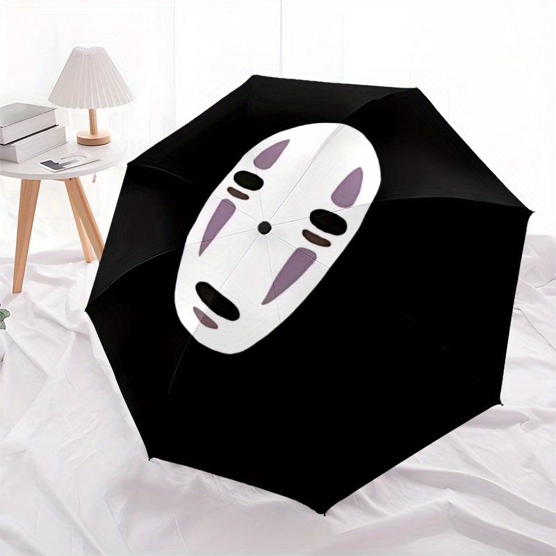 1pc Manga No-Face Windproof Automatic Umbrella, Lightweight for Women/Men, Perfect Christmas Gift A0811248