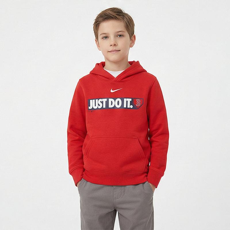 Nike X MLB Pre School Sweatshirts Hooded Thickened 3Z3B3SBF6-BOS