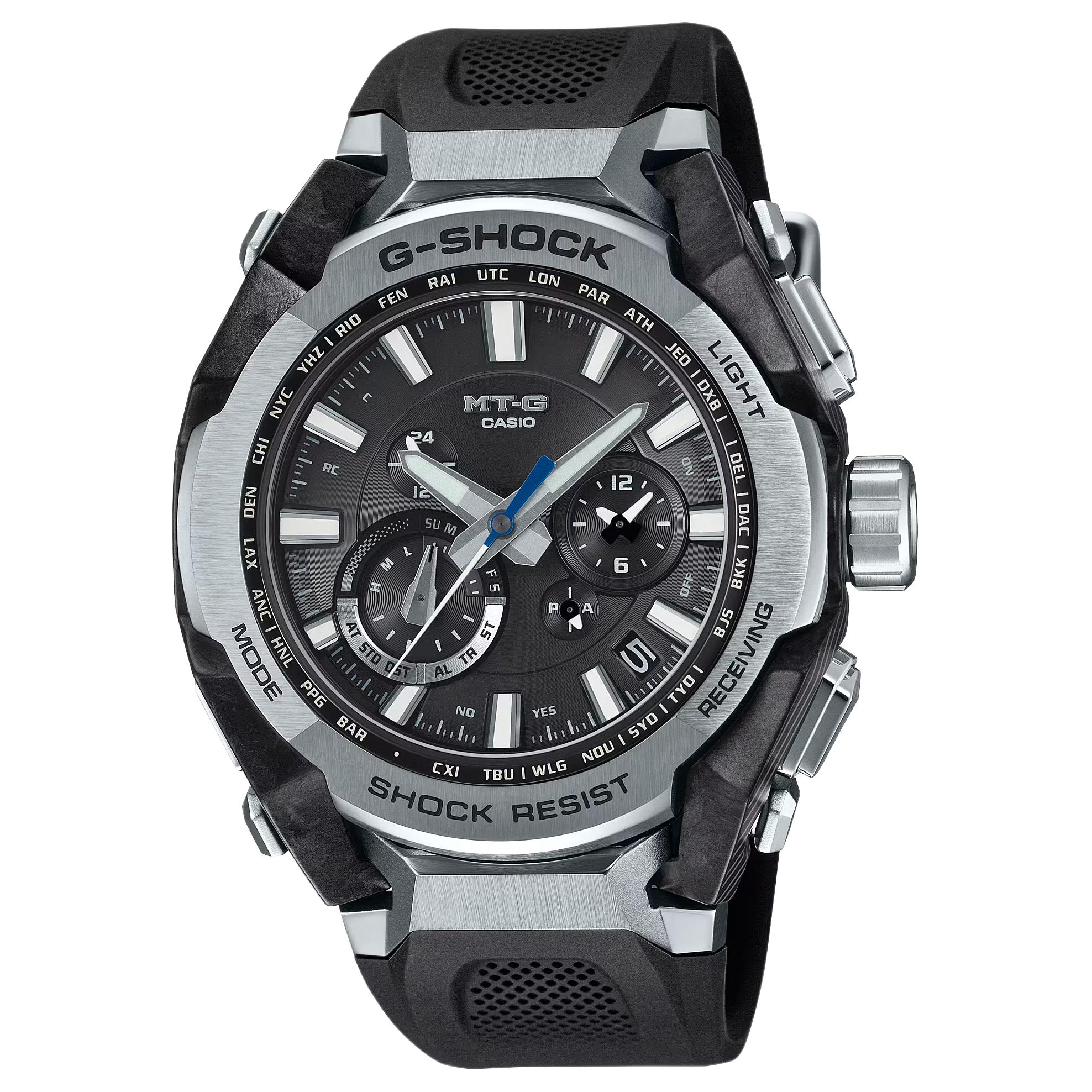 

CASIO MT G Solar Quartz Movement Resin Strap Watch Men s Watches Black Dial MTG-B4000-1AJF Black Dial