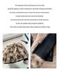 Women's Black Shearling Fur Collar Short Slim Fit Biker Jacket - Autumn/Winter Thickened Coat