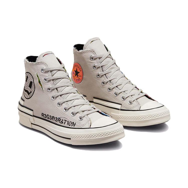 Converse Chuck 70 Hacked Heel High 'Tear Away - Light Bone' (Unisex) Light Bone / Black Canvas Shoes A00730C