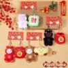 Plush Lucky Horse Pendants, Dolls, Schoolbag Decorations, Cartoon Gold Ingots, Lucky Bag Accessories, Keychains, New Year Gifts
