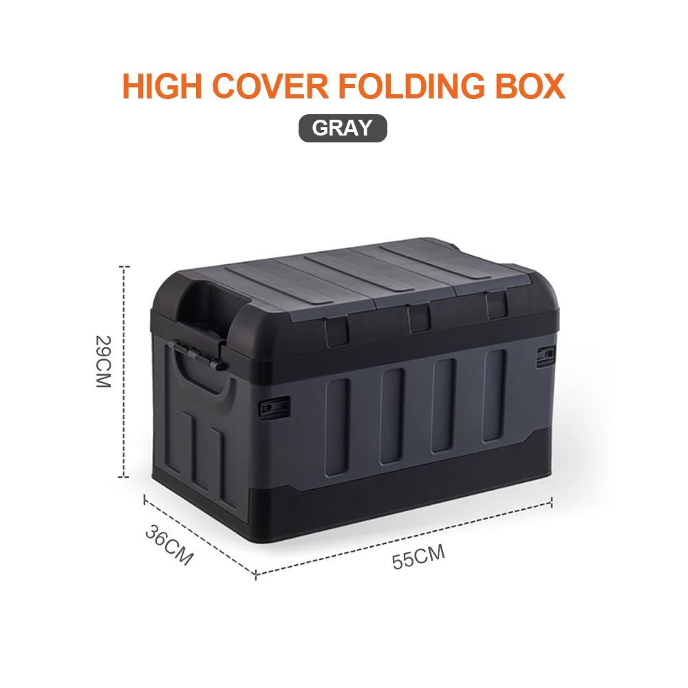 60L Kofferraum-Organizer mit großer Kapazität, zusammenklappbare Aufbewahrungsbox für Outdoor-Camping-Lebensmittel, wasserdicht, Reiseausrüstung, Verstau- und Aufräumwerkzeug
