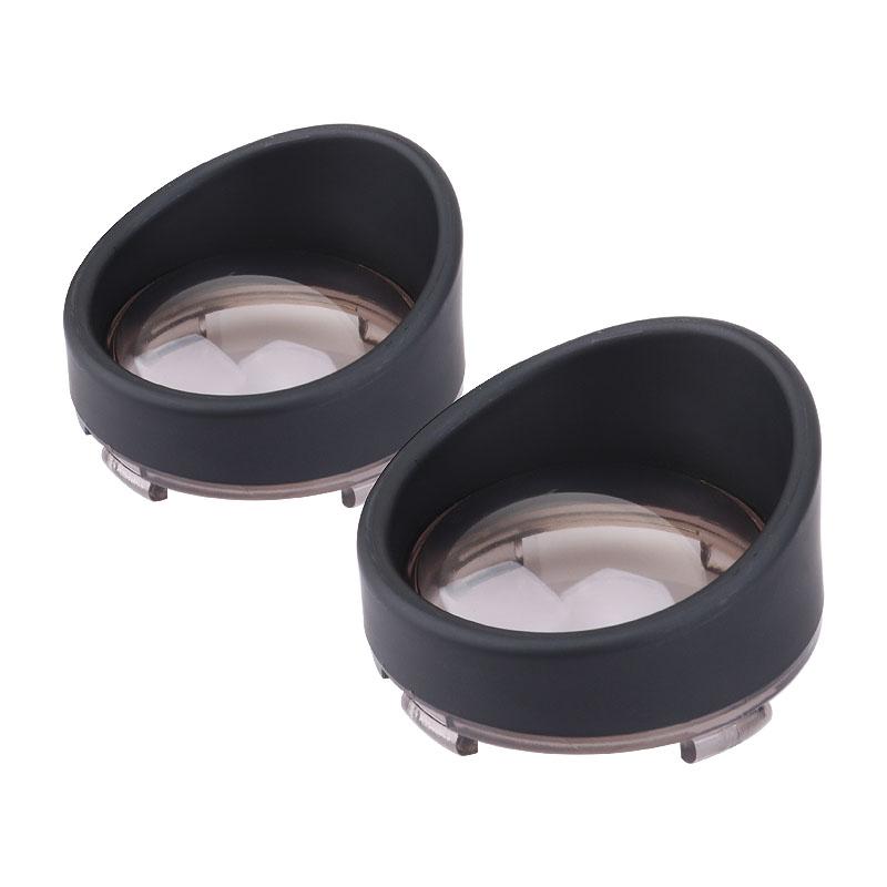 2 Stück Motorrad Blinkerleuchte Linse Blinkerlinse Zierring Visierabdeckung Für Harley Dyna Street Glide Fat Boy Softail Touring