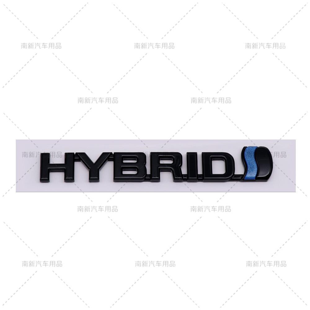 3D ABS HYBRID Logo Side Fender Rear Trunk Emblem Badge Car Sticker Decals For Prius Camry Crown Auris Rav4 Yaris L Highlander