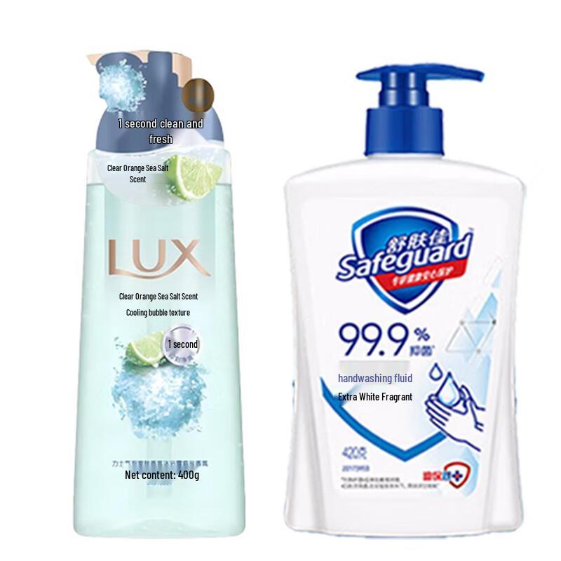 

Набор: Гель для душа Lux и Мыло для рук Safeguard