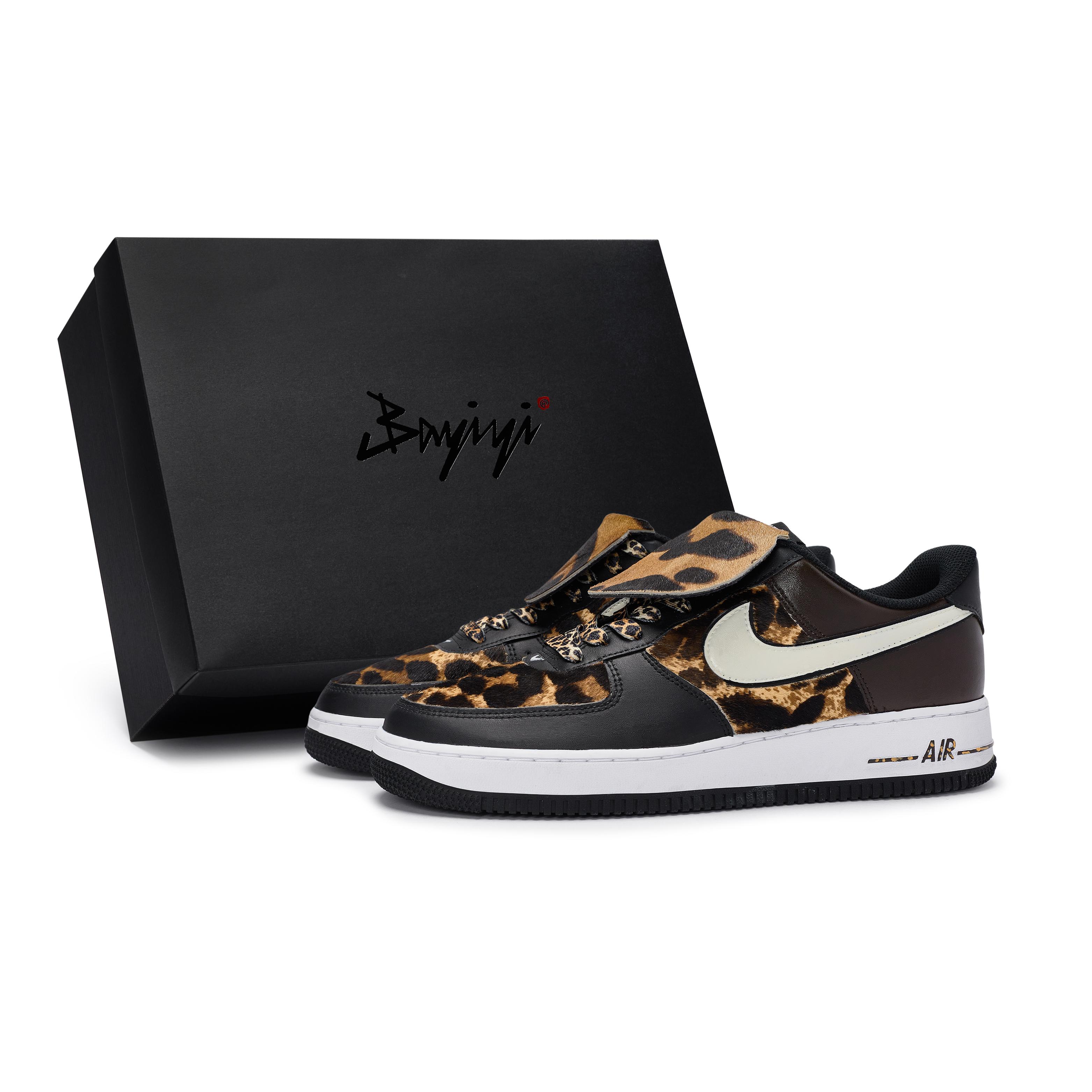 

Nike Air Force 1 Slip Resistant, Abrasion Resistant, Lightweight Low top Skateboard Shoes Unisex Black White Brown DV0788-001(Team80-S-BOX) 39
