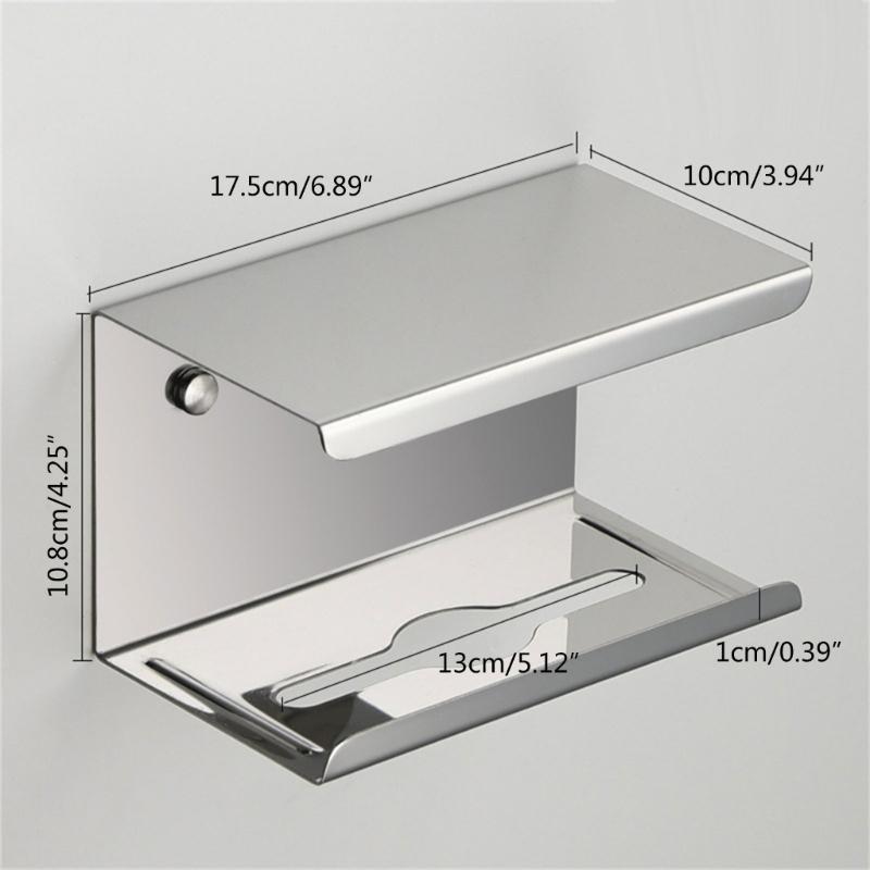Punch frees Tissue Dispensers Corrosion Resistant Tissue Stand Contemporary Square Tissue Box Cover Metal for Bathroom
