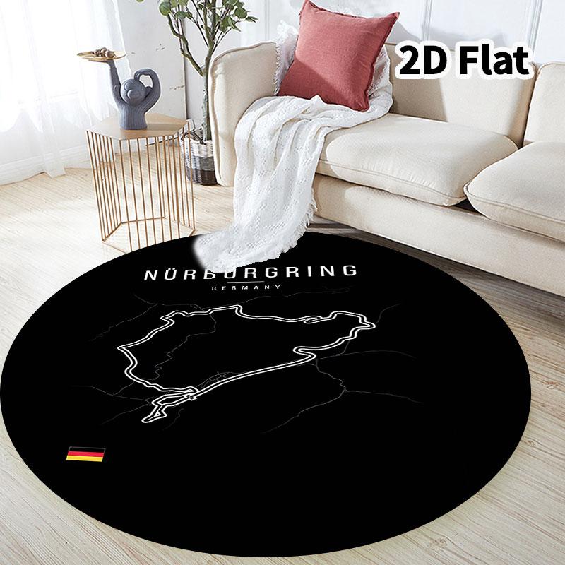 Round Area Rug Carpet Rug For Living Room Bedroom Sofa Playroom Decor Nonslip Floor Mat
