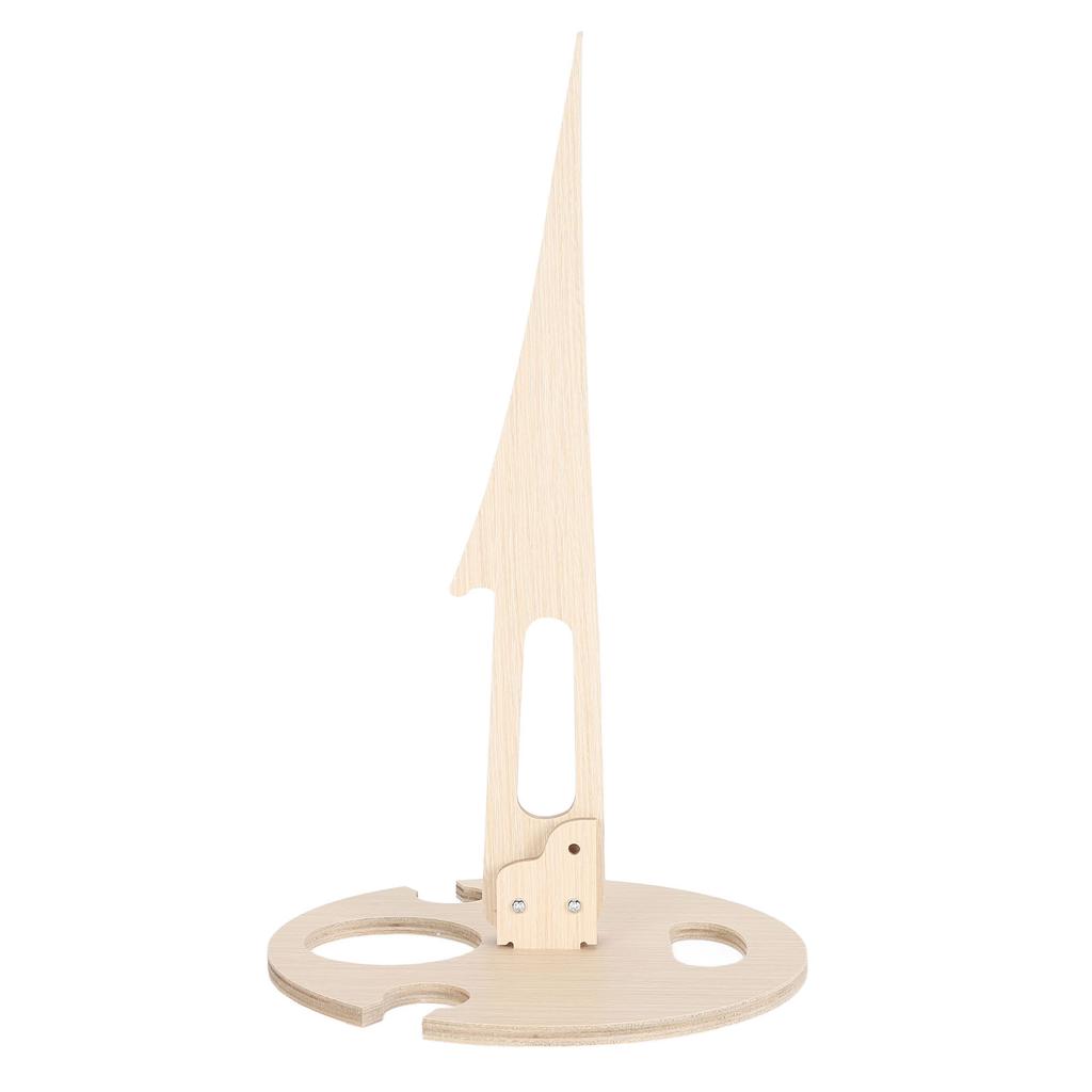 Foldable Wine Table Stake Portable Outdoor Round Wine Table Stable Solid Wood Picnic Table for Lawn Garden Beach