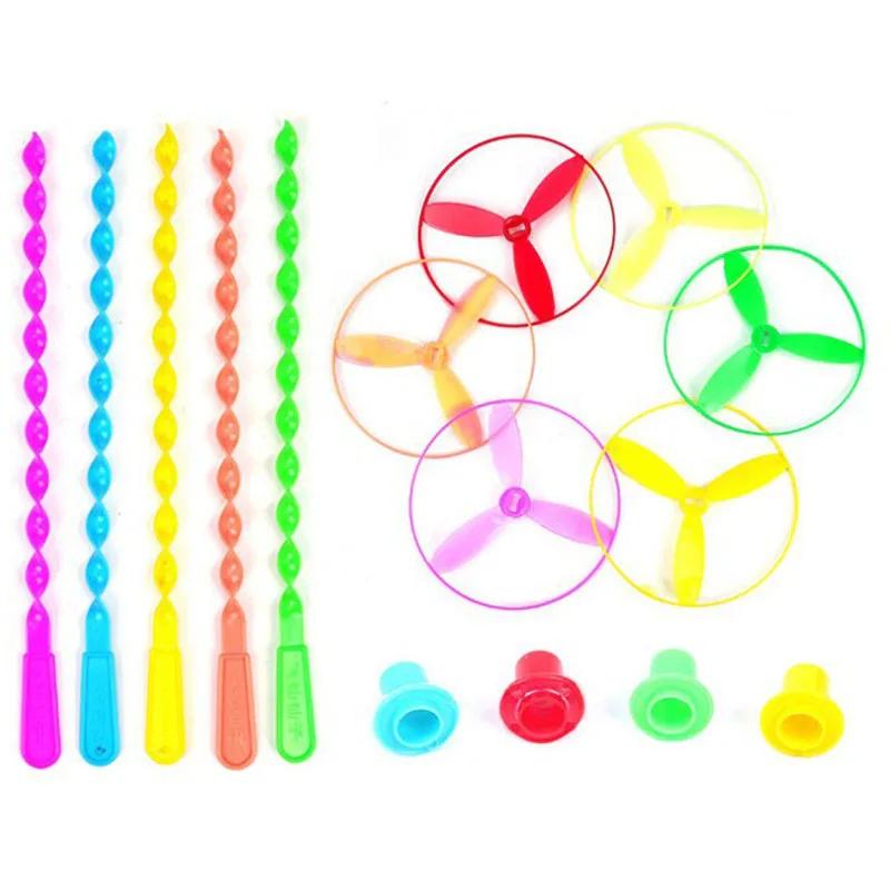 5pcs Fun Outdoor Play Toy Sports Children Hand Made Rotating Dragonfly Flying Games Summer Toys for Kids Outdoor