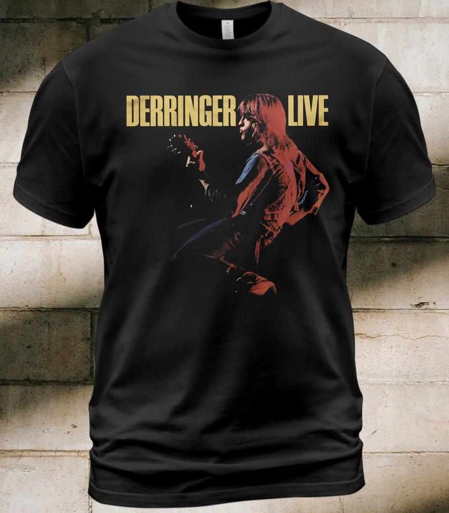 

Cotton T-Shirt Rick Derringer Derringer Live Album Tee Kevin Cronin Let Me In Unisex T-Shirt L