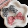 Bow Plaids Hair Clip Y2K Style Hairpin Sweet Balletcore Bunches Hair Clips