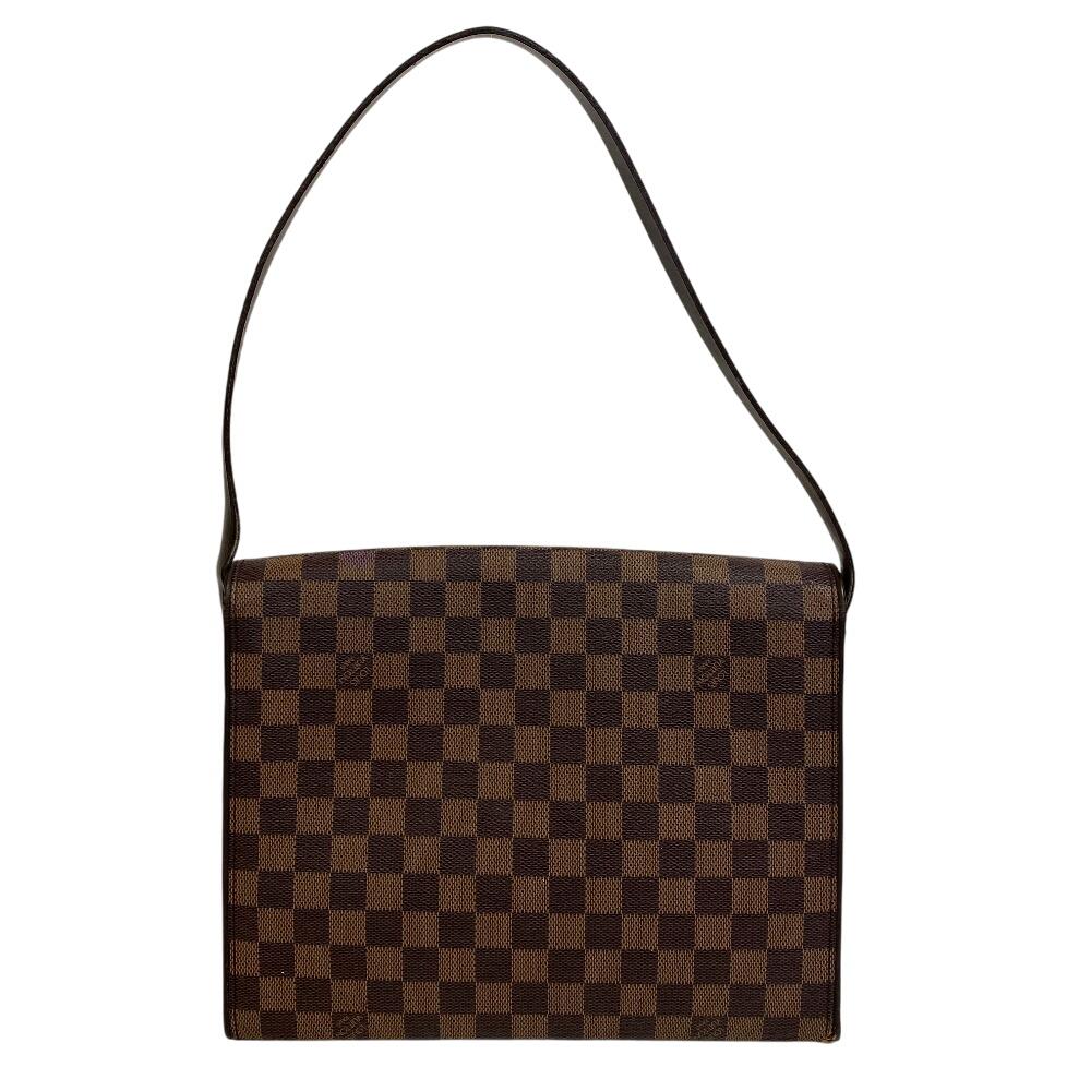Louis Vuitton N51160 Damier Pattern Damier Tri Beccaron Shoulder Bag Brown Damier Women Used