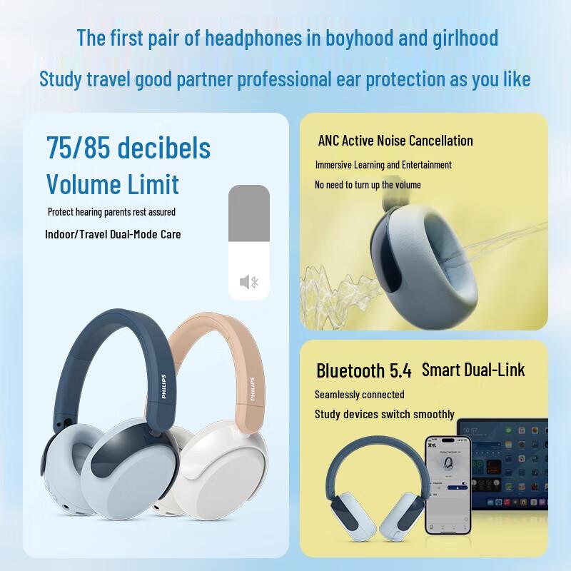 Philips TAK5500 Wireless ANC Headphones