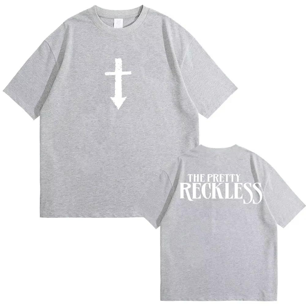 Vintage vyprané The Pretty Reckless Rocková kapela Hudební Merch Dárek pro fanouška Grafické tričko Pánské Dámské Tištěné Tričko Letní Ležérní Módní Oblečení Unisex Oversize