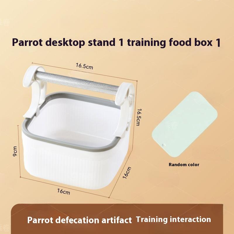 Pet Supplies Parrot Stand Pole Fixed Point Defecation Special Bird Desktop Stand Frosted Toy Supplies