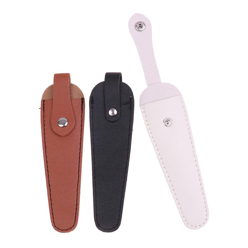 Professional Hairdresser Barber Scissors Leather Case Pu Leather Protective Case Single Pack Portable Pet Scissors Storage Bag