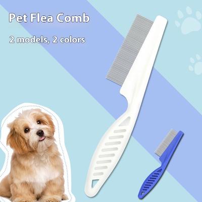 Kedi Köpek Yüz Tarağı Ağız Saç Tarağı Evcil Hayvan Sıra Tarağı Sık Dişli Mini Küçük Tarak Kedi Sık Tarak Bit Köpek Pire Çelik Tarak