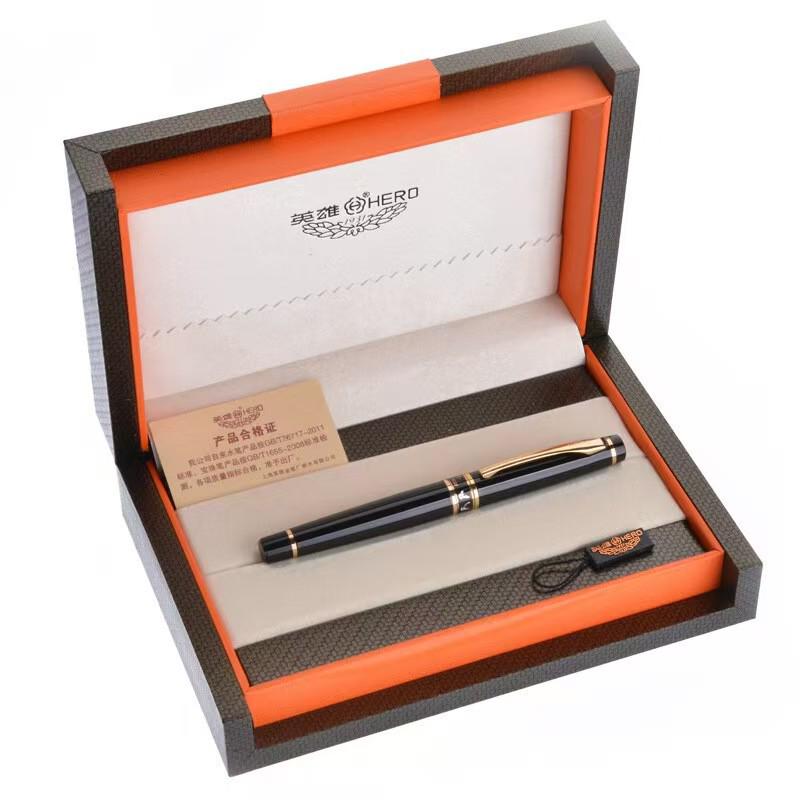 Hero 1021 Перо Fine Nib Золото Иридий Каллиграфическая перьевая ручка Подарочный набор для деловой и офисной записи Fine Nib 0.5mm