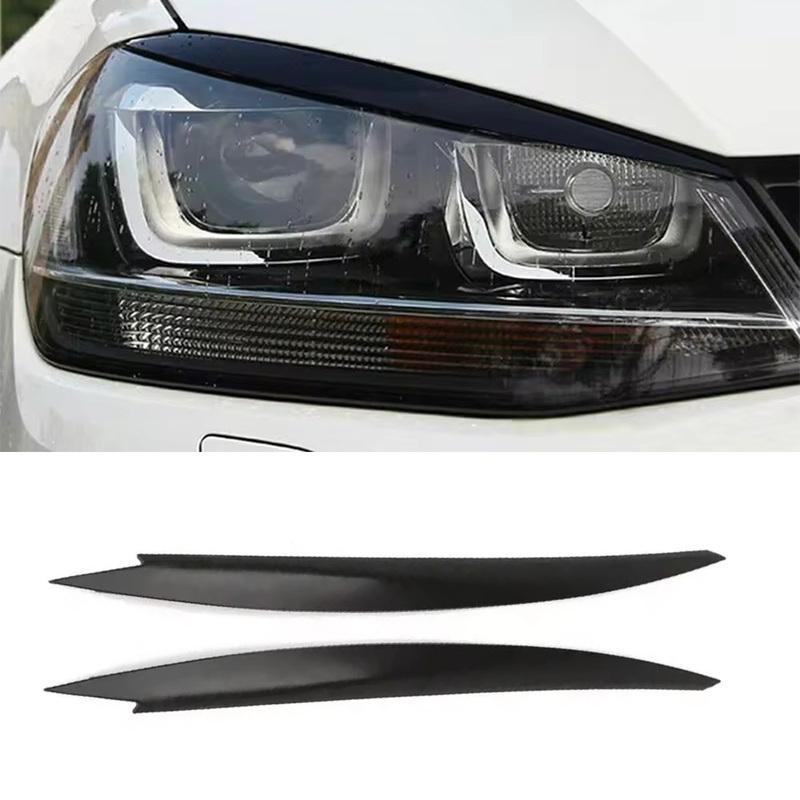 Head Light Eyebrow Lamp Eyelids For Volkswagen Golf 7 MK7 GTI R 2013-2018 Headlight Decoration Car Styling Trim Accessories