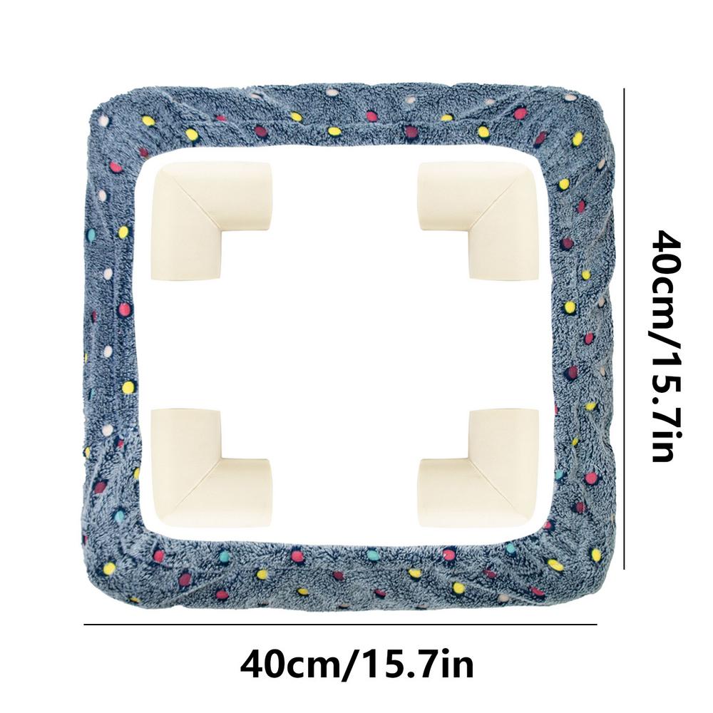 Gripper Strip Frame Cover Flannel Cover For Tufting Frame Embroidery Hoop Cover With 4 Foam Anti-Collision Corners For Knitting