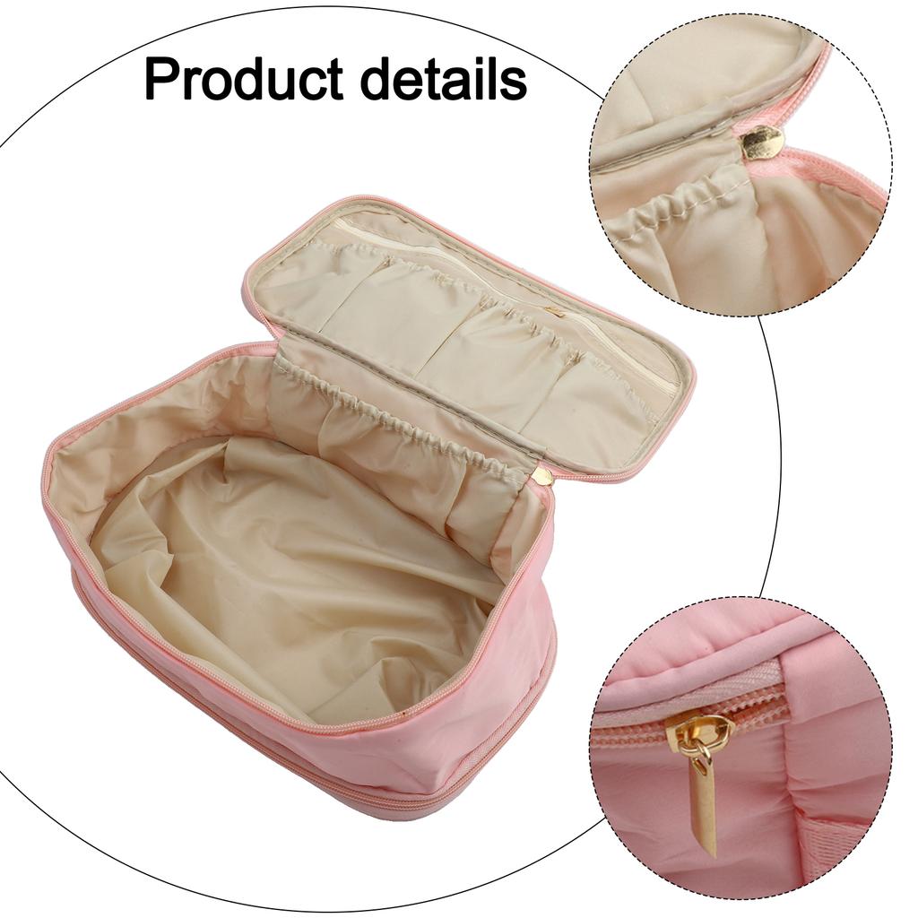Business Trip Storage Pink Portable Organization Portable Storage Travel Accessories Pouch Spacious Design For Essentials