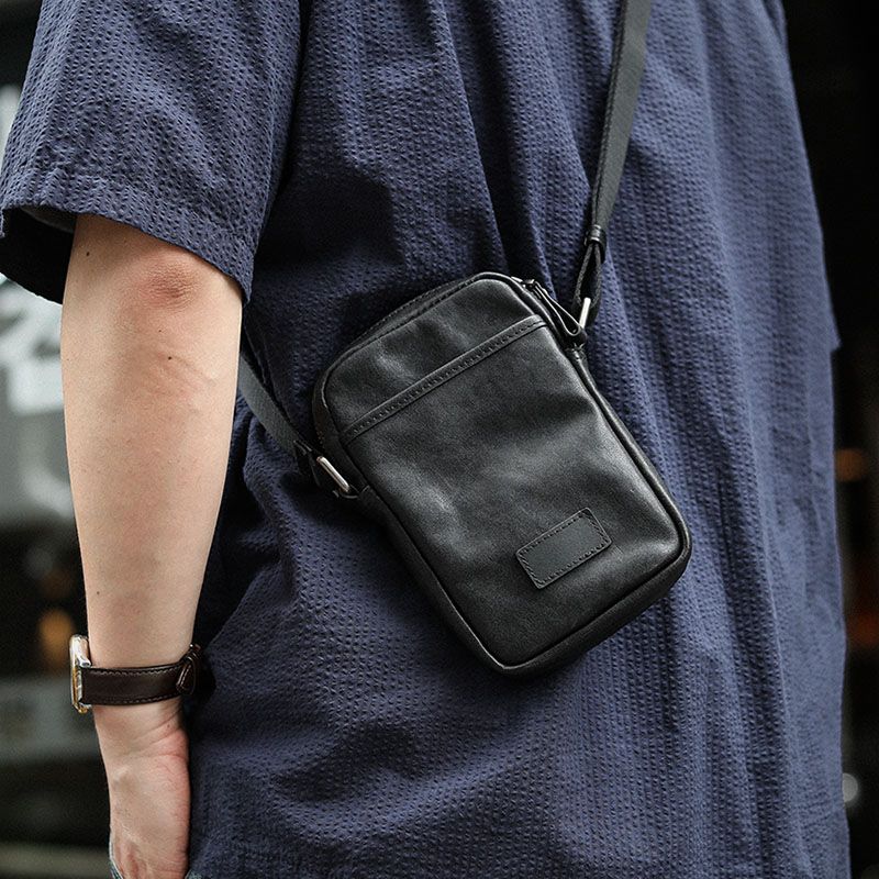 

Zuoye Original Mini Genuine Leather Casual Shoulder Bag Black