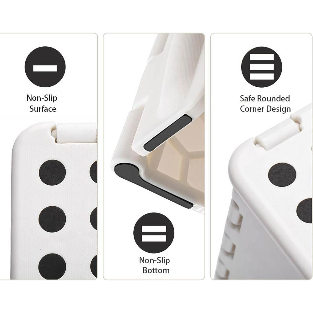 Folding Plastic Stool Portable Camping Folding Stool Travel Hiking Folding Chair Kitchen Bathroom Living Room Bedroom Furniture