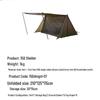 YUNMING Outdoor Camping Tent & Tarp Combo