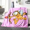 1Pc Garfield'S Hug Adventure Blanket For Couch Bed Plush Cozy Fuzzy Blanket Super Soft Warm Blankets For Fall And Winter 091873