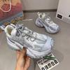 fashion 2024 New Thick-soled Sports Shoes Casual Vulcanized Women's High Platform Sports Shoes Lace-Up Sports Shoes Women Sneaker