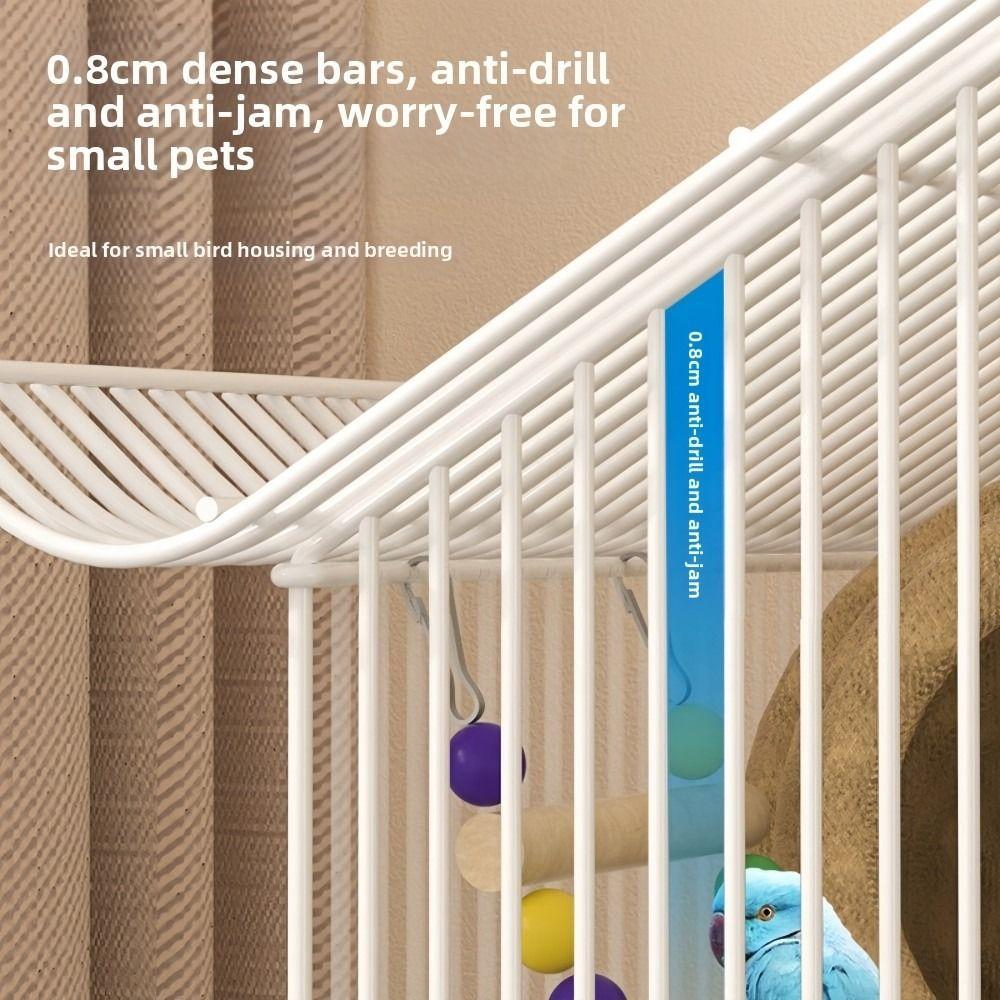 Removable Tray Bird Cage Set Lightweight Durable Parrot Cage with Accessories Metal Breeding Bird Cages For Indoor Outdoor