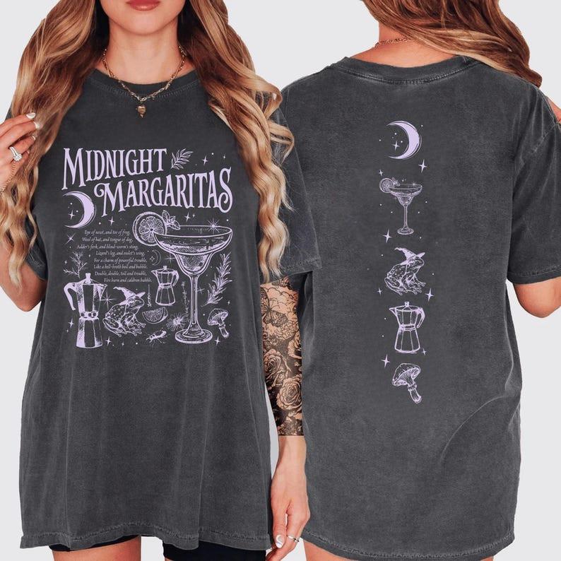 Vintage Midnight Margaritas Shirt, Practical Magic Tee, Retro Halloween Movie