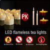 Drip Wax LED Tea Light Flameless Candles Lights with Remote or Auto Timer Realistic Bright Candles for Halloween Christmas Decor