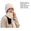 Scarf Hat Solid Color Lightweight Thermal Knit Hat Autumn Winter Outdoor Activities Travel Cycling Headwear