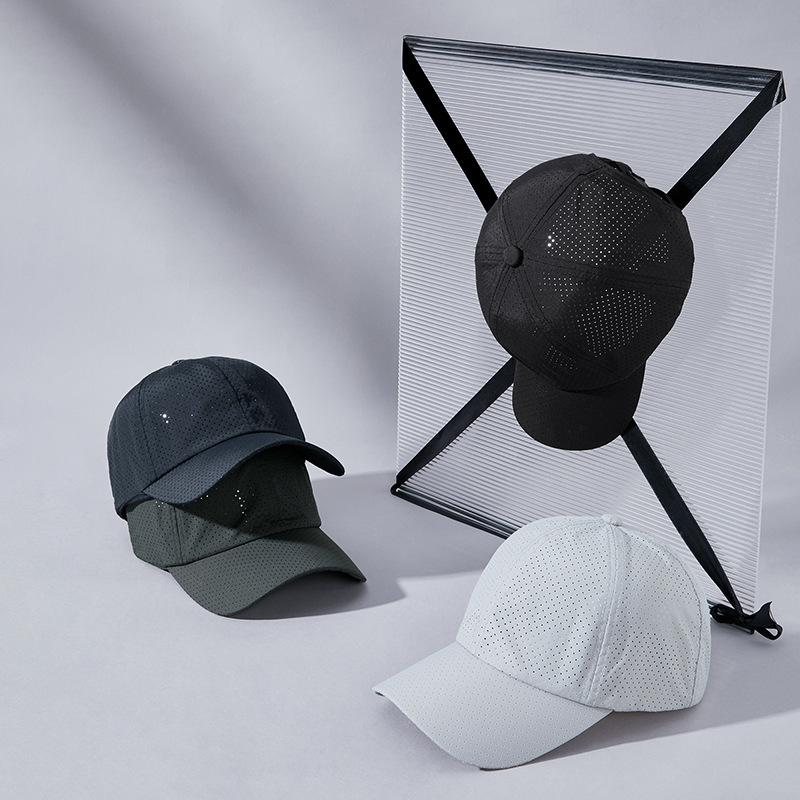 Frühling und Sommer Atmungsaktive Netz-Baseballkappe Herren und Damen Trend Outdoor Freizeit Sonnenschutz Sonnenschutz Sport Schnelltrocknende Mütze Dünn