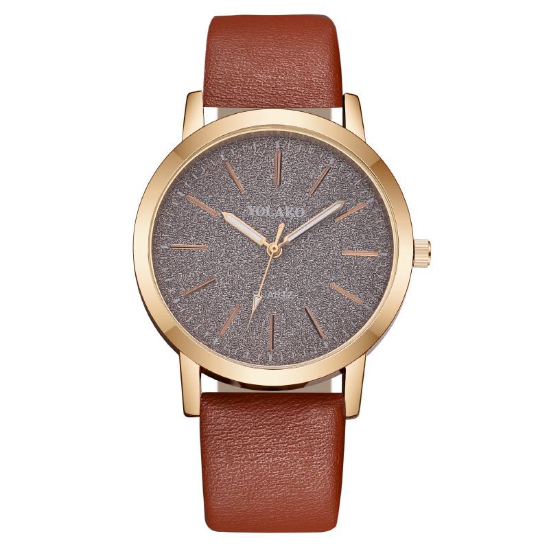 Damläderklocka Dam Quartz Armbandsur Rund urtavla Klocka