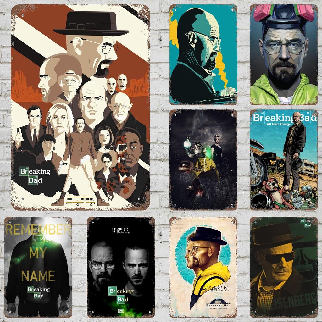 Breaking Bad Metal Signs Wall Decor Vintage Tin Signs Captain Metal Poster Decor for Bar Pub Club Wall Decoration