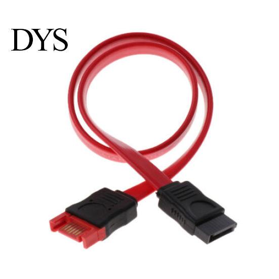 Red SATA 7 Pin Male to Female Extension Cable Cord for HDD Hard Drive