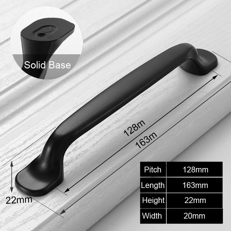 PQB Black Handles for Furniture Cabinet Knobs and Handles Kitchen Handles Drawer Knobs Cabinet Pulls Cupboard Handles Knobs