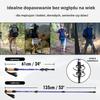 Trekking poles, adjustable nordic walking poles - blue