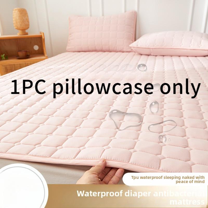 Waterproof Urine Barrier Quilted Mattress Pad for Home Bedroom Dormitory Soft Cushion Bed Protector Non-Slip Mat