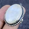 Moonstone Gemstone 925 Sterling Silver Jewelry Ring Size 8