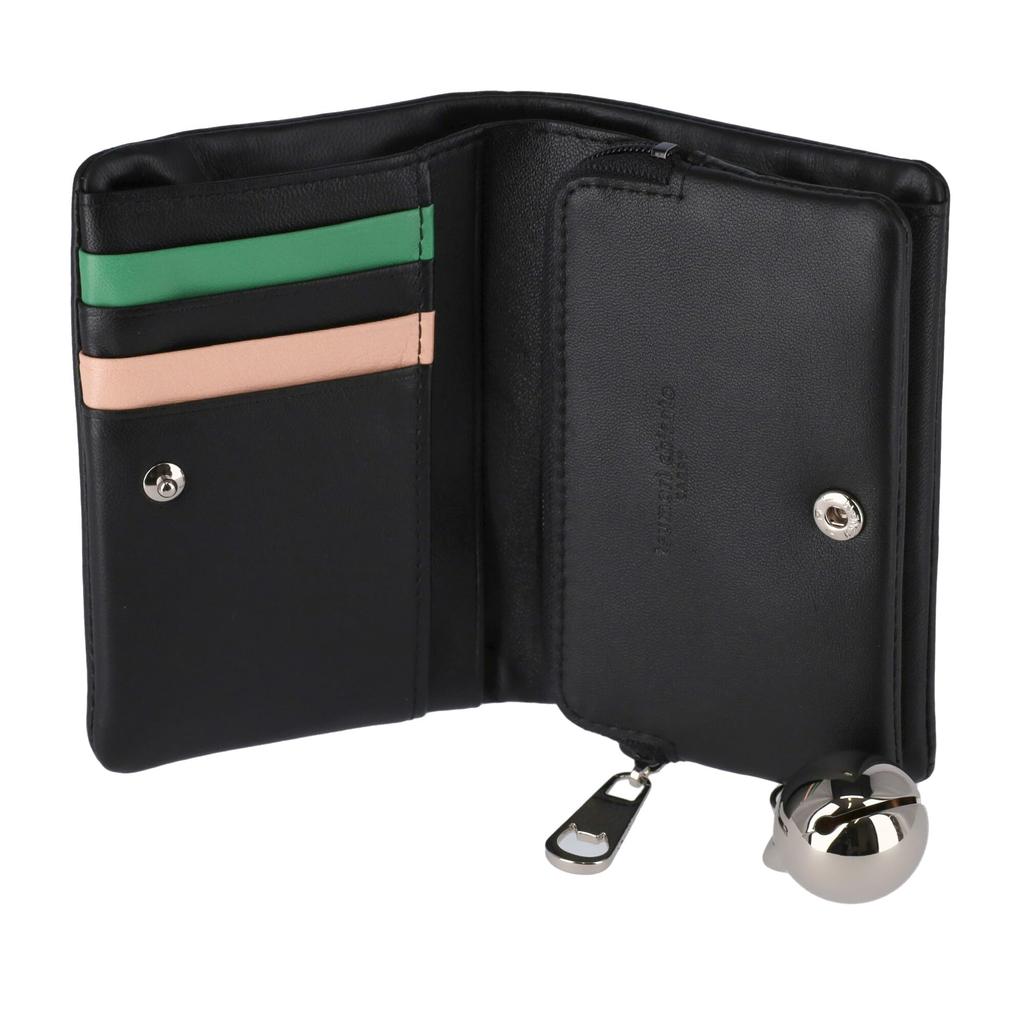 Tsumori Chisato Kiraneko Bifold Wallet, Full Length, Black, Middle Wallet